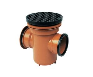 Floplast Underground Back Inlet Bottle Gully & Round Grid