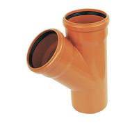Floplast Underground Drain 110mm 45' Double Socket Junction