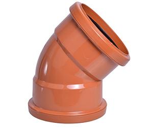 FLOPLAST Underground drain 110mm double socket 45' bend