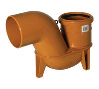 Floplast Underground Drainage Low Back P Trap, (Dia)110mm