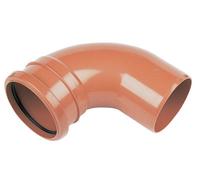 Floplast Underground Drainage Single Socket Bend 285115, (Dia)110mm (L)132mm