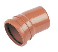 Floplast Underground Drainage Single Socket Bend 285119, (Dia)110mm (L)132mm