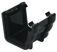 FLOPLAST Union Bracket RUN1 for 110mm Niagara Ogee System (Black)