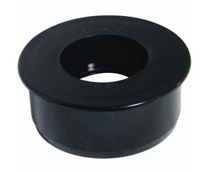 Floplast Universal Waste Adaptor Black - Connects Waste Pipe Into 110mm Soil Pipe - Pack Of 2