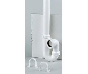 FloPlast Washing Machine Waste Trap (Dia)40mm, Colour Description: White, Material: Plastic, Diameter 40mm, Weight 31g