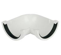 FloPlast White Half Round Gutter Angle 112mm x 90°