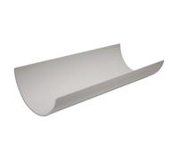 Floplast White Half Round Gutter Length (L)2M (Dia)112mm