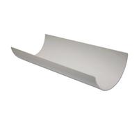 Floplast White Half Round Gutter Length (L)3M (Dia)112mm