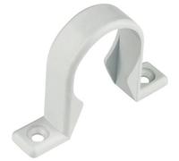Floplast White Push-Fit Waste Pipe Clip (Dia)40mm, Pack Of 3