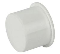 Floplast White Push-Fit Waste Pipe Socket Plug, (Dia)32mm