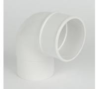FloPlast 68mm Round 92.5' Offset Bend White