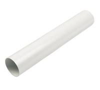 Floplast White Round Downpipe (L)2.5M (Dia)68mm