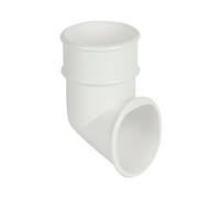 Floplast White Round Gutter Shoe (L)79mm (Dia)68mm