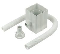 Floplast White Round & Square Gutter Diverter