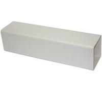 Floplast White Square Downpipe (L)2.5M (Dia)65mm