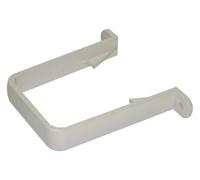 FLOPLAST 65mm Square Down Pipe Clip - White