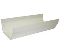 Floplast White Square Gutter Length (L)2M (Dia)114mm