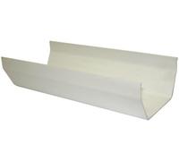 Floplast White Square Gutter Length (L)3M (Dia)114mm