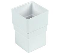 FloPlast Downpipe Socket 65mm – Square, White