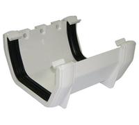Floplast White Square Union Bracket (Dia) 114mm