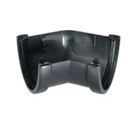Floplast Xtraflo Cast Iron Effect Deepflow/hi-Cap Gutter Angle 135 Degree X 115mm X 75mm - Pack Of 2