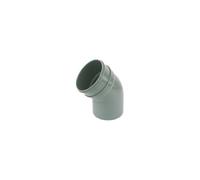 Floplast Xtraflo Industrial 110mm Solvent Weld Offset Bend Bottom - Grey, 118mm H X 151mm W X 176mm L