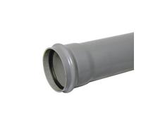 Floplast Xtraflo Industrial Downpipe Single Socket 110mm X 1M Grey