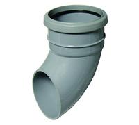 Floplast Xtraflo Industrial Downpipe Single Socket Shoe 110mm Grey - Push-Fit Upvc
