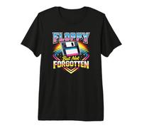Floppy BUT NOT Forgotten - Retro Computer Nerd Disk Jokes Premium T-Shirt