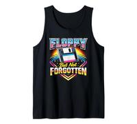 Floppy BUT NOT Forgotten - Retro Computer Nerd Disk Jokes Tank Top
