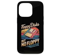 Floppy Disks But No Floppy Friends Retro Tech Humor Lover Case for iPhone 13 Pro