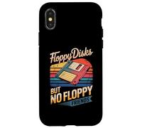 Floppy Disks But No Floppy Friends Retro Tech Humor Lover Case for iPhone X/XS
