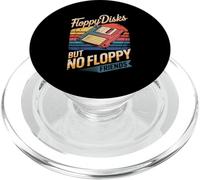 Floppy Disks But No Floppy Friends Retro Tech Humor Lover PopSockets PopGrip for MagSafe