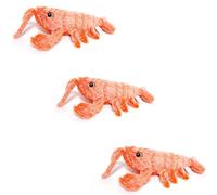 Floppy Lobster Interactive Dog Toys, Wiggly Lobster Dog Toy to Keep Them Busy, Moving Dog Toys for Indoor, Rechargeable Floppy Pet Toys for Small Medium Dogs, Plush Dog Cat Chewing Stuffed Toy (3Pcs)