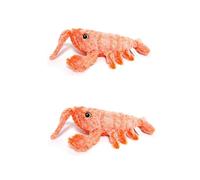 Floppy Lobster Interactive Dog Toys, Wiggly Lobster Dog Toy to Keep Them Busy, Moving Dog Toys for Indoor, Rechargeable Floppy Pet Toys for Small Medium Dogs, Plush Dog Cat Chewing Stuffed Toy (2Pcs)
