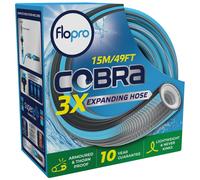 FloPro CompactFlo Expandable 15m Hose Set - 3x Length, 50% Lighter, Kink-Free, 20x Stronger, with SuperGrip Connectors and Nozzle (70300936)