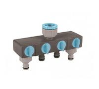 Flopro Four Way Tap Connector Multi Colour (One Size)