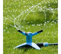 Flopro Typhoon Rotating Sprinkler with Three Arms, Adjustable Speed, Foldable