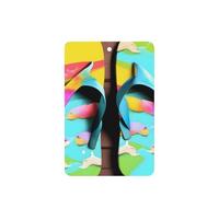 Flops Slippers Art Sandals Printing 10 Pcs Car Air Freshener Fragrant Sheets,Car Hanging Accessories With Strings For Decor