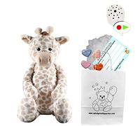Flopsy Giraffe Soft Plush Toy - 10 inch / 25cm - Build your own Teddy Bear - Kit with 60 second recordable voice box