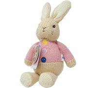 Flopsy Plush Soft Toy Teddy - Hand Knitted - Deluxe - Rainbow Designs