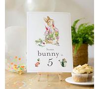 Flopsy Rabbit Some Bunny is 5 Card Easel Peter Rabbit Fifth Birthday