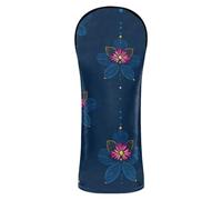 Flor De Mayo Midnight Blue Golf Club Cover Set Waterproof Headcovers with Interchangeable No. Tags for Driver Fairway Hybrid Wood golf gifts for men