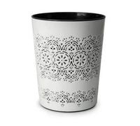 Flora 9L Litre White Waste Bin Rubbish Home Office Paper Bathroom Kitchen Bin Dustbins