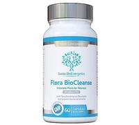 Flora BioCleanse 20 Billion CFU Daily Dose - 60 Capsules - High Strength Live Bacteria Cultures - Saccharomyces Boulardii, Lactobacillus rhamnosus and Lactobacillus reuteri - UK Made