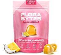Flora Bytes Feminine Balance Gummies - Daily Vaginal Probiotics for Women w/Pineapple for Inner Wellness & Gut Harmony - Womens Probiotics to Support pH Balance - 60 Bytes