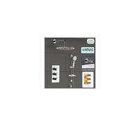 Flora Concealed 3 Way Thermostatic Shower Mixer Valve Slim Head & Bath Filler