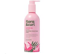 Flora & Curl Rose Water & Honey Molasses Hydrating Hair Mask | Intensive Moisture Treatment with Organic Rose Water, Raw Molasses, Honey, Marshmallow Root, Avocado Oil & Oat Silk | 300ml