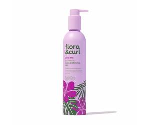 Flora & Curl Sweet Hibiscus Curl Defining Gel | Award-Winning Botanical Styling Gel with Marshmallow Root, Rice Protein, Hibiscus Extract, Grapeseed & Sweet Almond Oil | for All Curl Types | 300ml