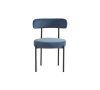 Flora Dining Chair - Blue Velvet - Pack of 2 - Blue Velvet